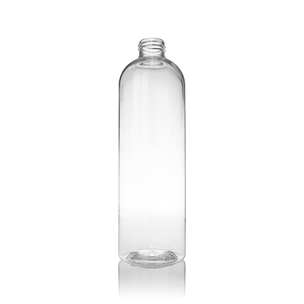 12OZ CLEAR PET COSMO ROUND - 24-410 NECK