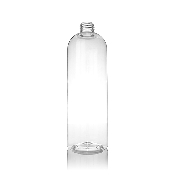 16OZ CLEAR PET COSMO ROUND - 24-410 NECK