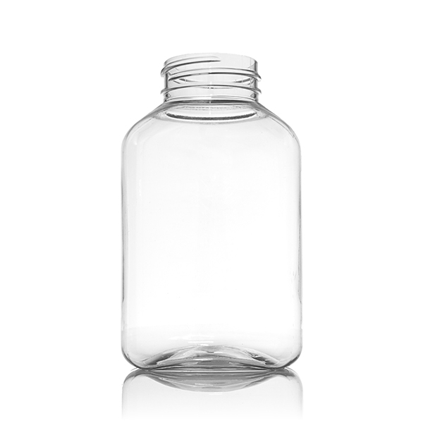 250CC CLEAR PET PHARMA OBLONG - 38-400 NECK