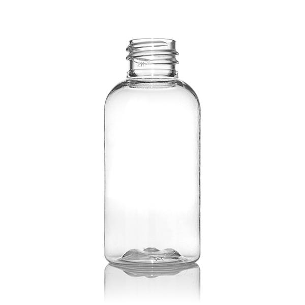 2OZ CLEAR PET BOSTON ROUND - 20-410 NECK