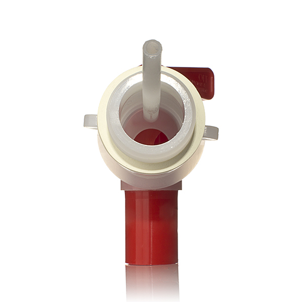 RED / NATURAL SMOOTH SIDE PP/HDPE 3/4" AEROFLOW TAP-detail image
