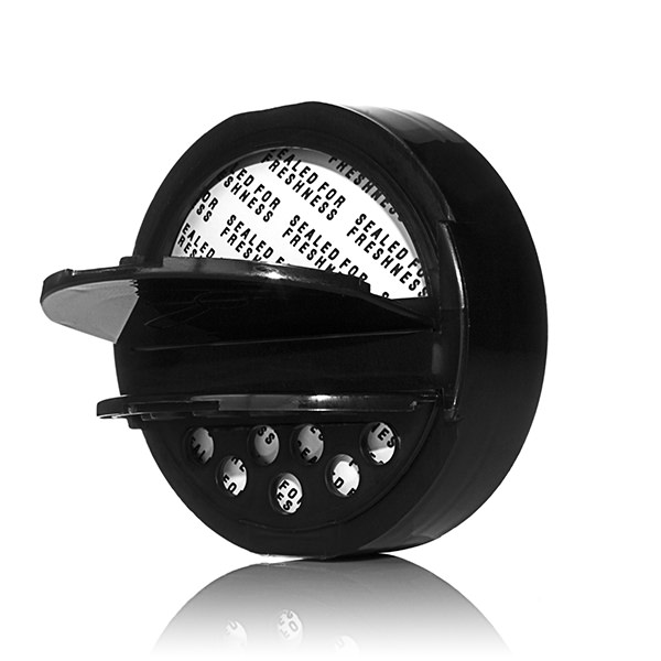 63-485 BLACK SMOOTH SIDE PP DUAL FLAPPER SPICE CLOSURE - FS3-25 LINER 0.200 / POUR ORIFICE-detail image