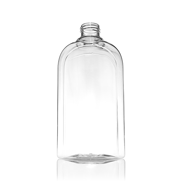 8OZ CLEAR PET HALF ROUND - 24-410 NECK