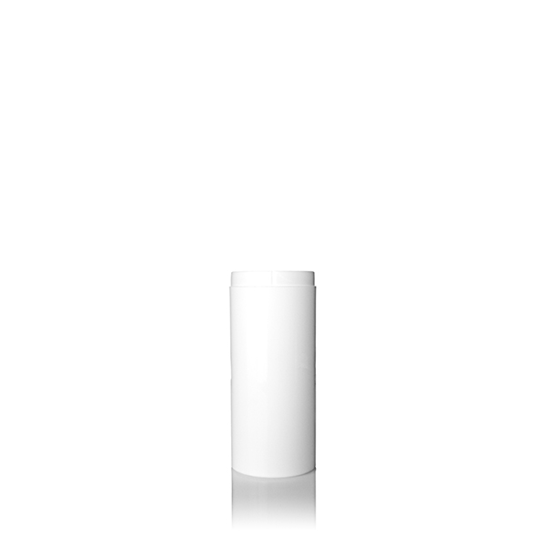 Flacon Airless Mezzo 50 ml fermeture automatique distributeur blanc pompe  blanc/argent capuchon blanc