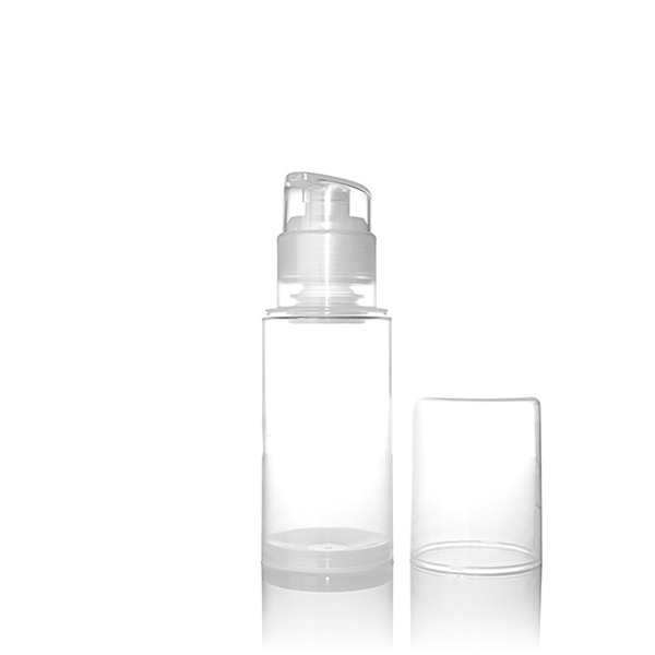 30ML NATURAL MINI AIRLESS DISPENSER ROUND - 35MM DIAMETER