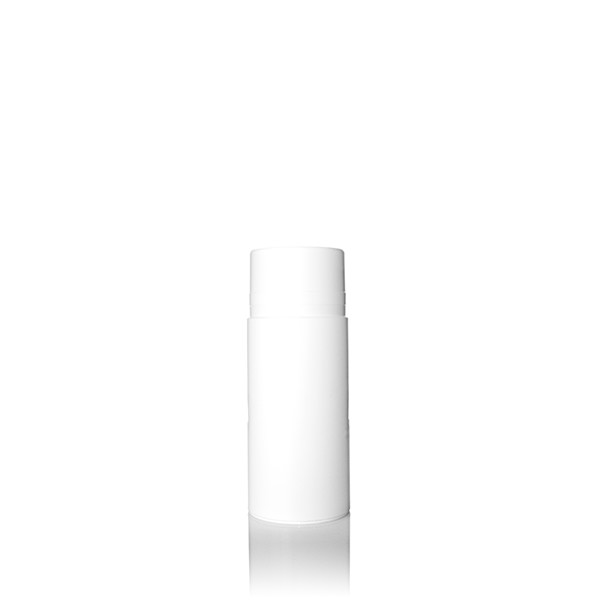 50ML WHITE MACRO SLIM AIRLESS DISPENSER ROUND - 40MM DIAMETER-detail image