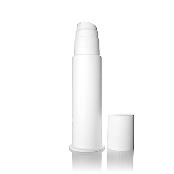 150ML WHITE MIDI AIRLESS DISPENSER ROUND - 40MM DIAMETER