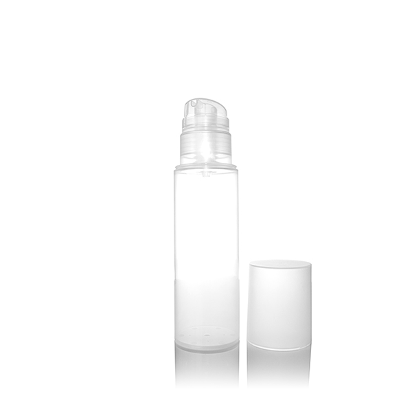 150ML NATURAL MACRO COMPACT AIRLESS DISPENSER ROUND - 47MM DIAMETER