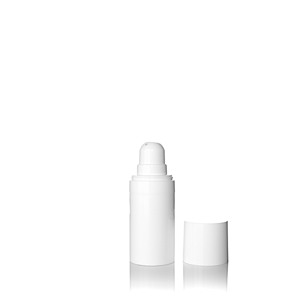 15ML  WHITE MICRO AIRLESS DISPENSER ROUND - 30MM DIAMETER