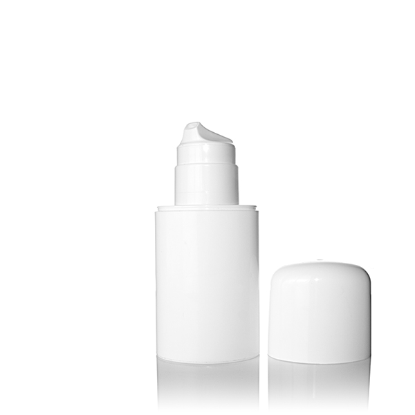 75ML WHITE MACRO OVAL AIRLESS DISPENSER