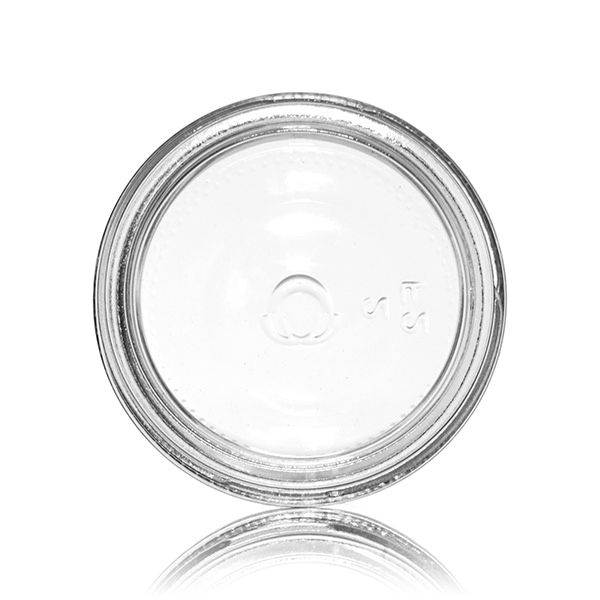 2OZ FLINT GLASS CREAM JAR ROUND - 53-400 NECK-detail image