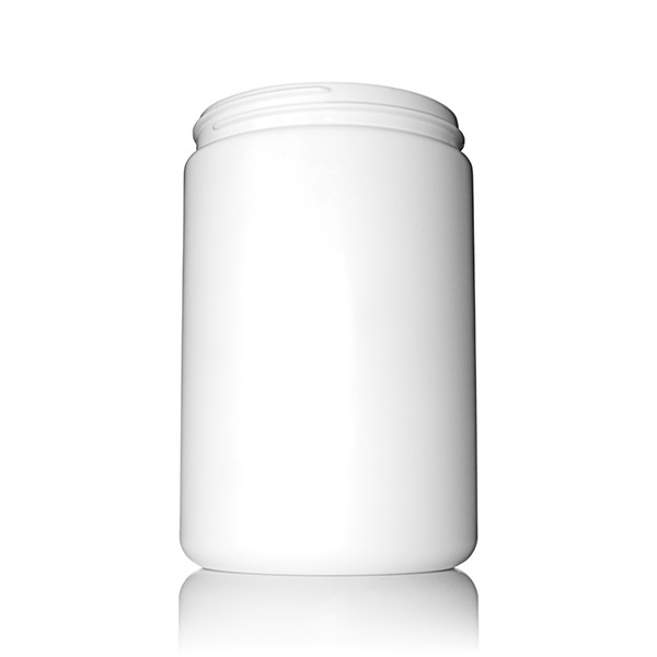 25OZ WHITE HDPE JAR WIDE MOUTH ROUND - 89-400 NECK