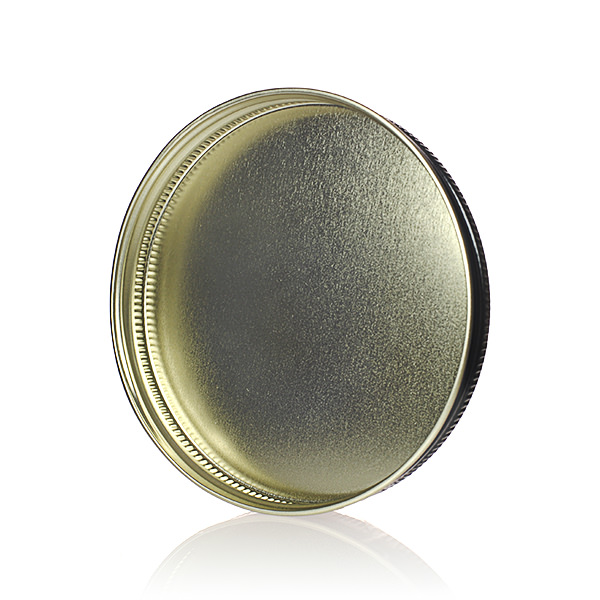 100-400 BLACK THREADS AND KNURLED EDGE TIN PLATE METAL SCREW CAP - NO LINER-detail image