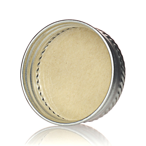 CLOSURE FOR 1 1/4" QUART SILVER STEEL F-STYLE 1 1/4" - SOLVSEAL LINER-detail image