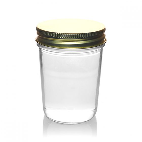 8OZ SUPER FLINT GLASS JELLY TAPERED ROUND - 70-450 NECK-detail image