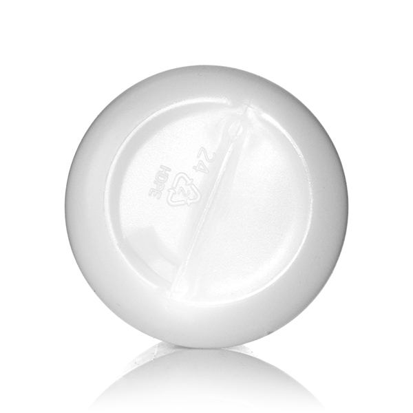 8OZ NATURAL HDPE BOSTON BOSTON ROUND  - 24-410 NECK FINISH-detail image