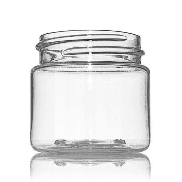 1OZ CLEAR PET WIDE MOUTH JAR ROUND - 38-400 NECK