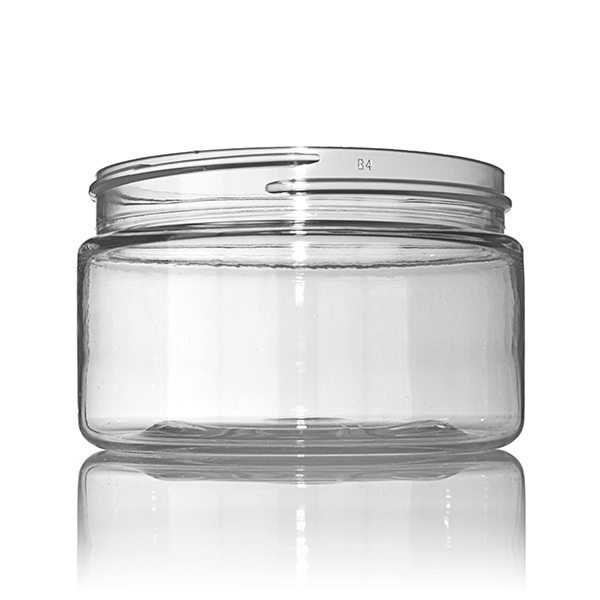 4OZ CLEAR PET STRAIGHT SIDED JAR ROUND - 70-400 NECK