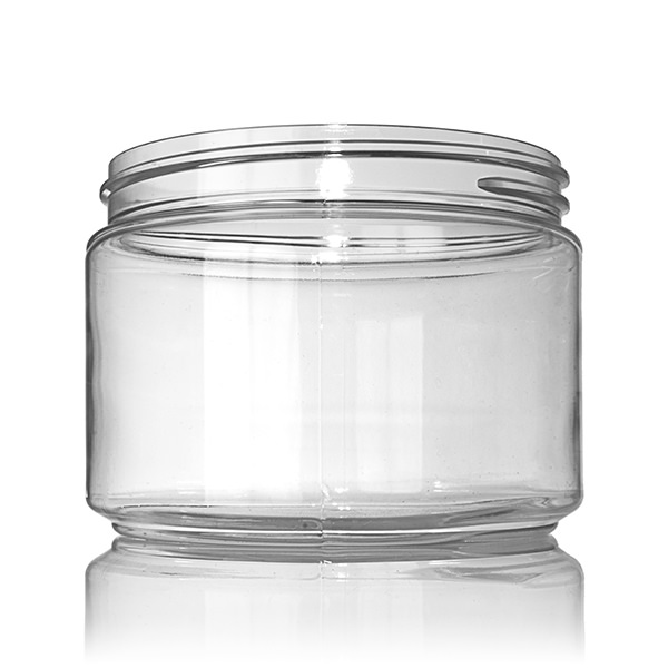 16OZ CLEAR PET POWELL JAR ROUND - 89-400 NECK-detail image