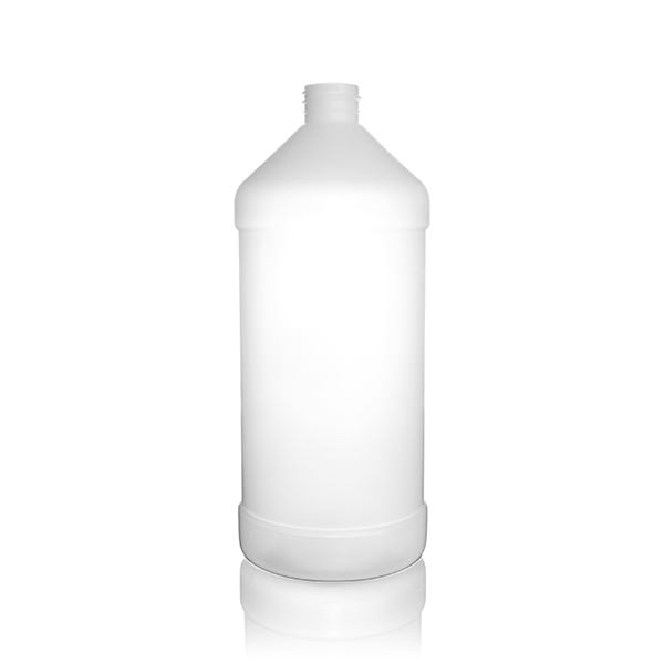 32OZ NATURAL MODERN ROUND HDPE WITH 28-410 NECK FINISH