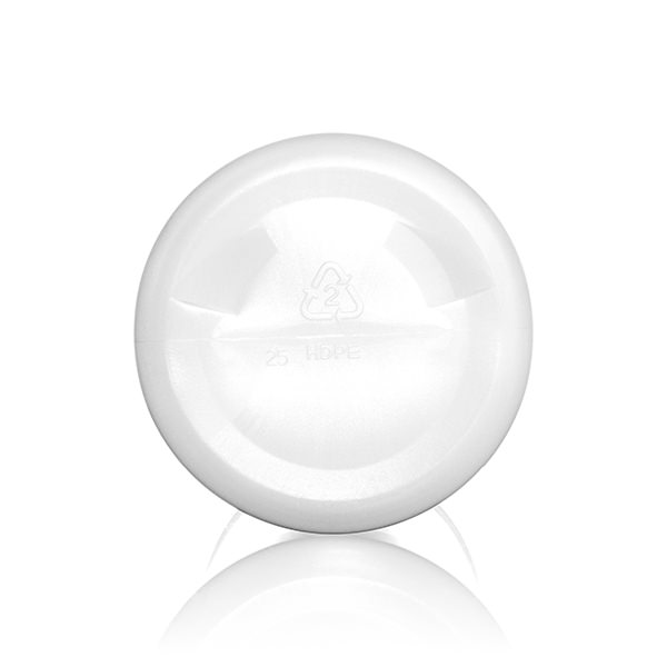 32OZ NATURAL MODERN ROUND HDPE WITH 28-410 NECK FINISH-detail image