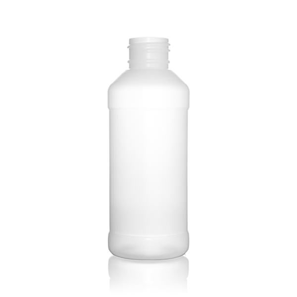 4OZ NATURAL MODERN ROUND HDPE WITH 24-410 NECK FINISH