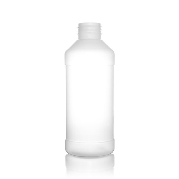 8OZ NATURAL MODERN ROUND HDPE WITH 28-410 NECK FINISH
