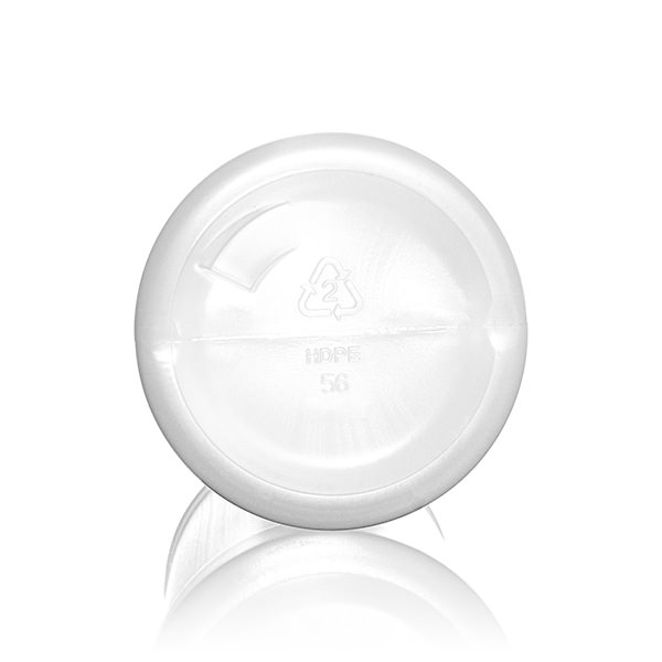 8OZ NATURAL MODERN ROUND HDPE WITH 28-410 NECK FINISH-detail image