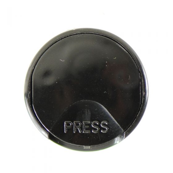 24-410 BLACK SMOOTH SIDE PP DISK TOP CAP - 0.308" ORIFICE-detail image
