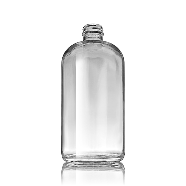 32OZ FLINT BOSTON ROUND GLASS - 33-400 NECK