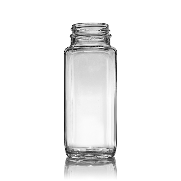 8OZ FLINT GLASS FRENCH SQUARE - 43-405 NECK