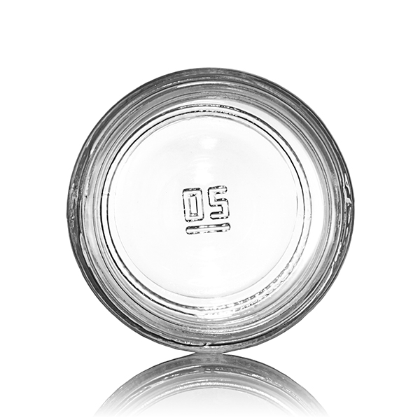 4OZ FLINT GLASS STRAIGHT SIDED CREAM JAR - 58-405 NECK-detail image