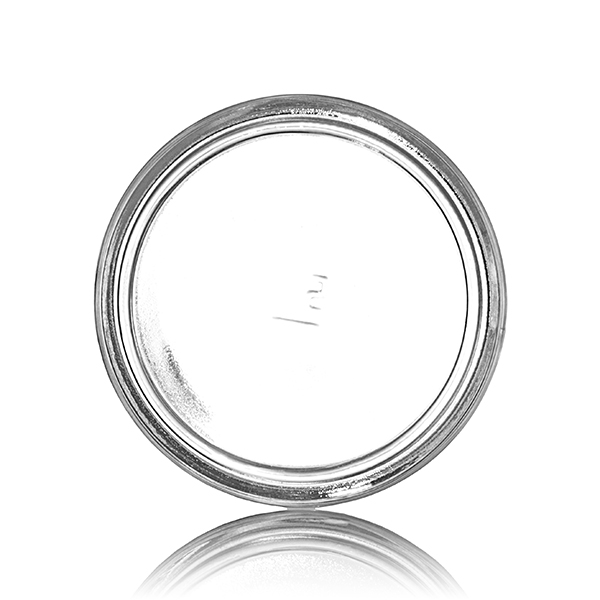 6OZ FLINT GLASS STRAIGHT SIDED CREAM JAR - 63-405 NECK-detail image