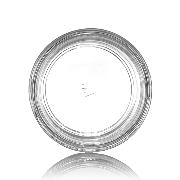 6OZ FLINT GLASS STRAIGHT SIDED CREAM JAR - 63-405 NECK-detail image