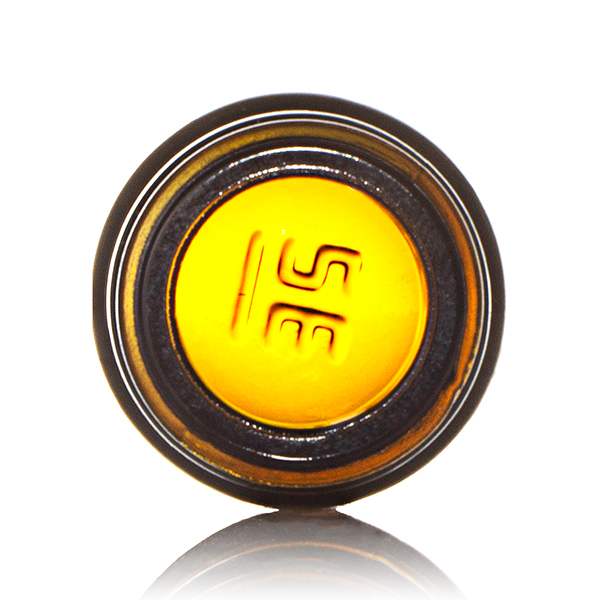  6CC AMBER GLASS W/M ROUND - 20-400 NECK-detail image