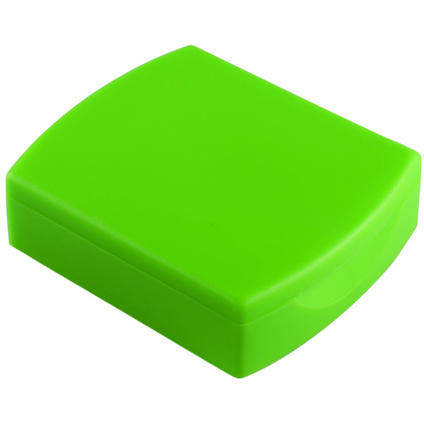 22MM GREEN PP SQUARE LOW PROFILE FLIP TOP CLOSURE