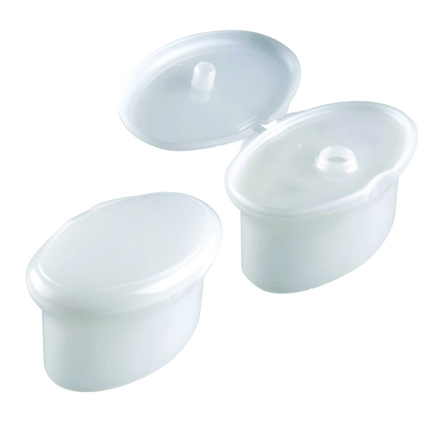 50MM WHITE PP MUSHROOM DISPENSING SNAP-ON FLIP TOP OVAL CLOSURE
