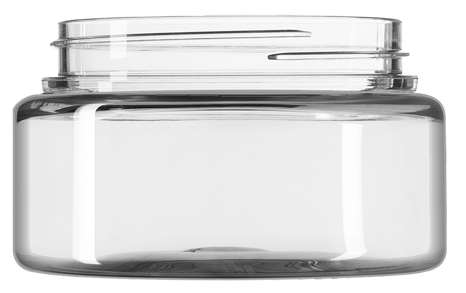 150ML CLEAR TARRO T ROUND PET PLASTIC JAR - 70-400 NECK