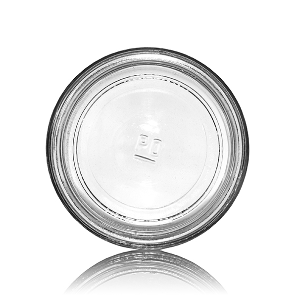 8OZ FLINT GLASS STRAIGHT SIDED CREAM JAR - 70-405 NECK-detail image