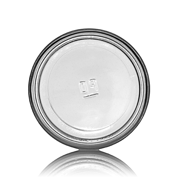 8OZ FLINT GLASS STRAIGHT SIDED CREAM JAR - 70-405 NECK-detail image