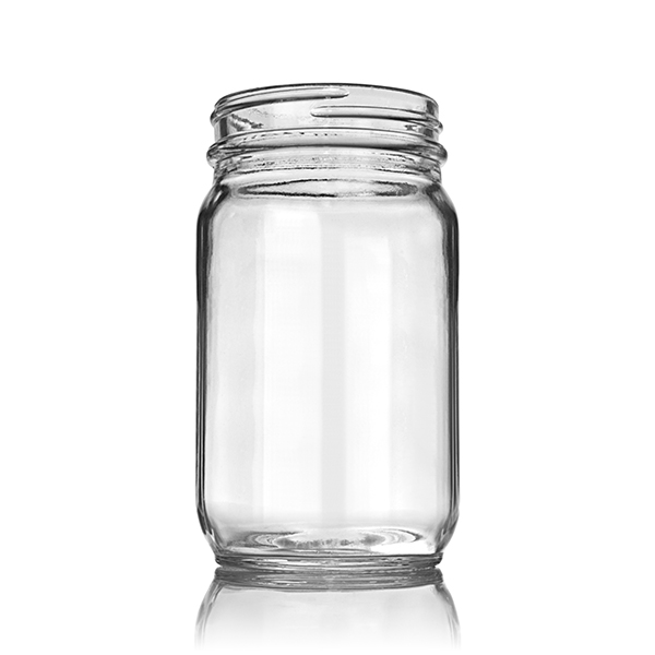 8OZ FLINT GLASS ECONOMY ROUND - 58-400 NECK
