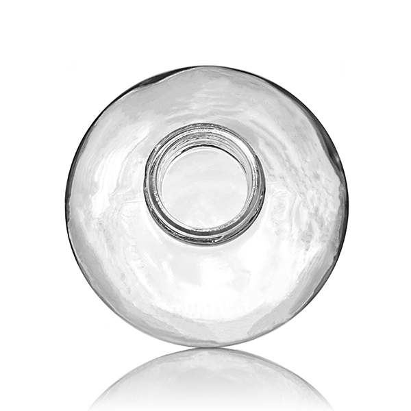 32OZ FLINT BOSTON ROUND GLASS BOTTLE - 33-405 NECK-detail image