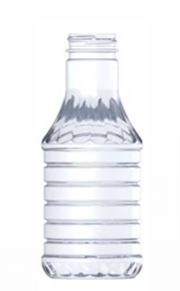 16OZ CLEAR PET NARROW NECK DECANTER ROUND WITH 38MM NECK DIAMETER