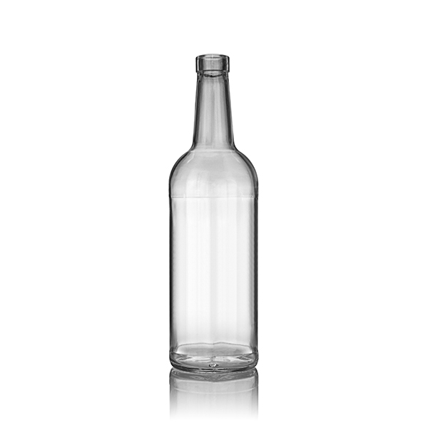 1 LITER FLINT GLASS CALIFORNIA SPIRITS BOTTLE BAR TOP - 18.5MM