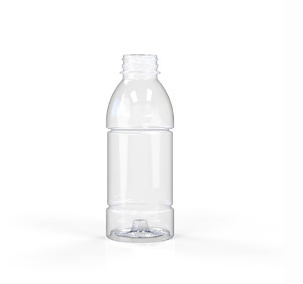 500ML CLEAR PET POWERFLEX DOME SINGLE-SERVE HOT FILL BOTTLE ROUND - 38MM NECK