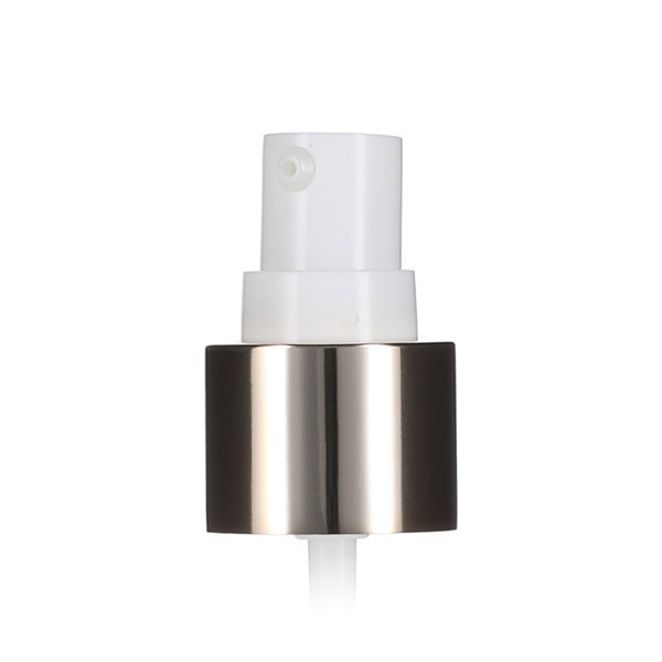 24-410 WHITE PP SMOOTH SIDE GOLD METAL OVERSHELL COLLAR TREATMENT PUMP WITH 0.23ML OUTPUT 1.6MM ORIFICE