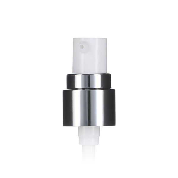 18-400 WHITE PP SMOOTH SIDE SILVER METAL OVERSHELL COLLAR WITH STEP 0.23ML OUTPUT 1.65MM ORIFICE