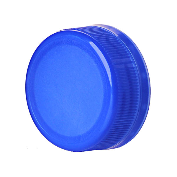 38-DS1.5 BLUE RIB SIDE/ MATTE TOP HDPE TAMPER EVIDENT DROP BAND PLUG SEAL CLOSURE