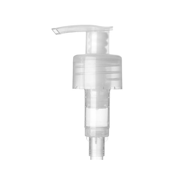 28-410 NATURAL PP MONO-MATERIAL UP LOCK SADDLE HEAD PUMP WITH 150MM DIP TUBE LENGTH 1.5CC OUTPUT  4MM X 2.3MM ORIFICE