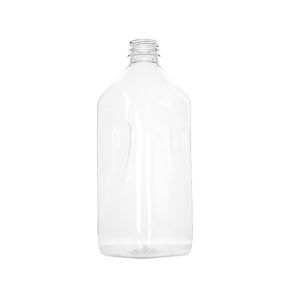 59OZ CLEAR PET TALL MILKMAN PINCH GRIP BEVERAGE BOTTLE SQUARE WITH 38-DS NECK FINISH-detail image